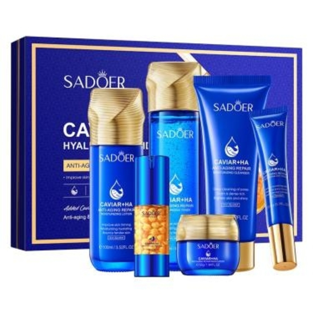 Caviar Hyaluronic Acid Anti Aging Repair Moisterizing Gift Set NWOT